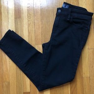 Like New Abercrombie Harper Ankle Black Jeans